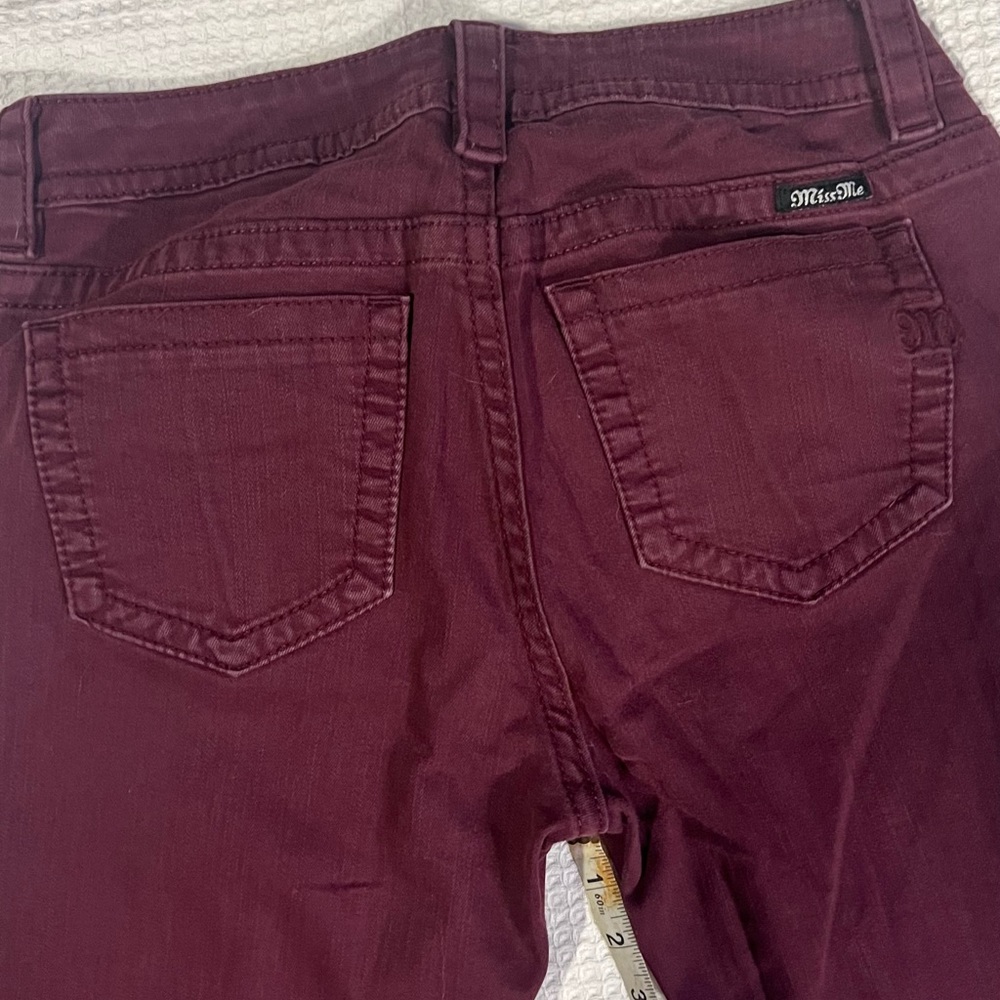 Miss me burgundy jeans very plain 30